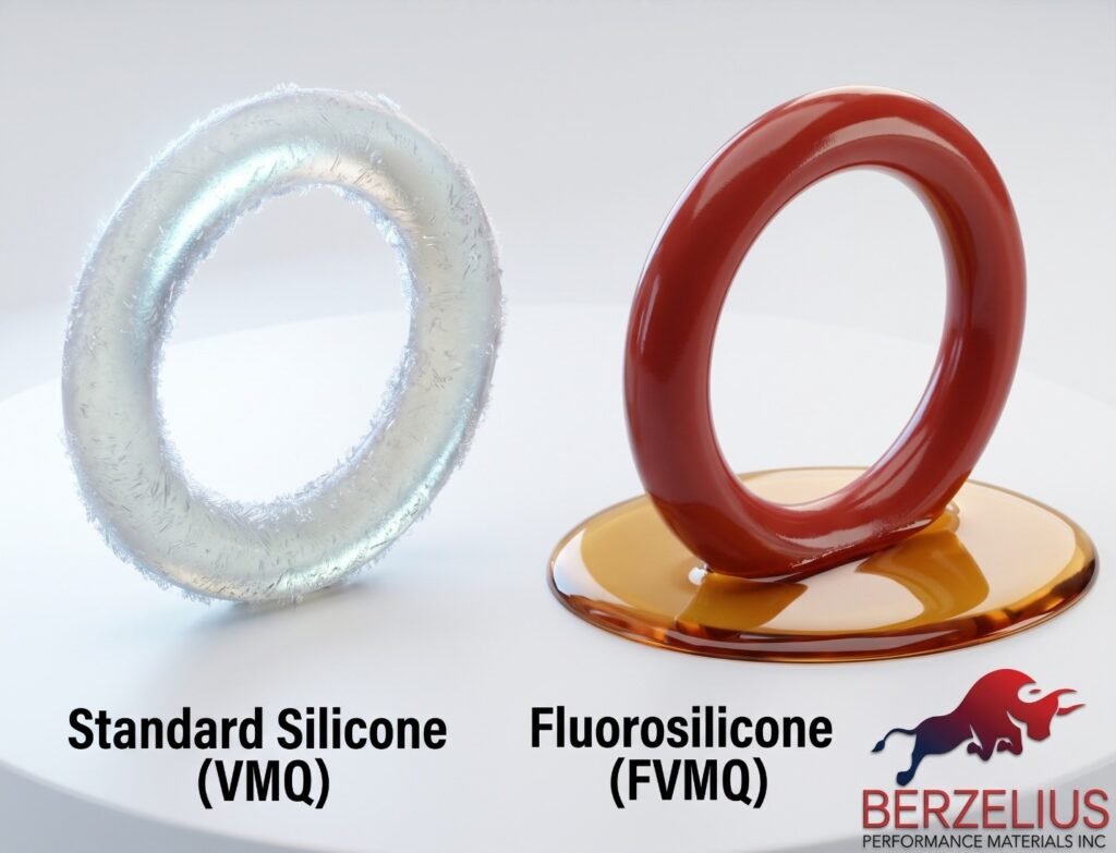Fluorosilicone vs silicone rubber comparison for industrial sealing applications